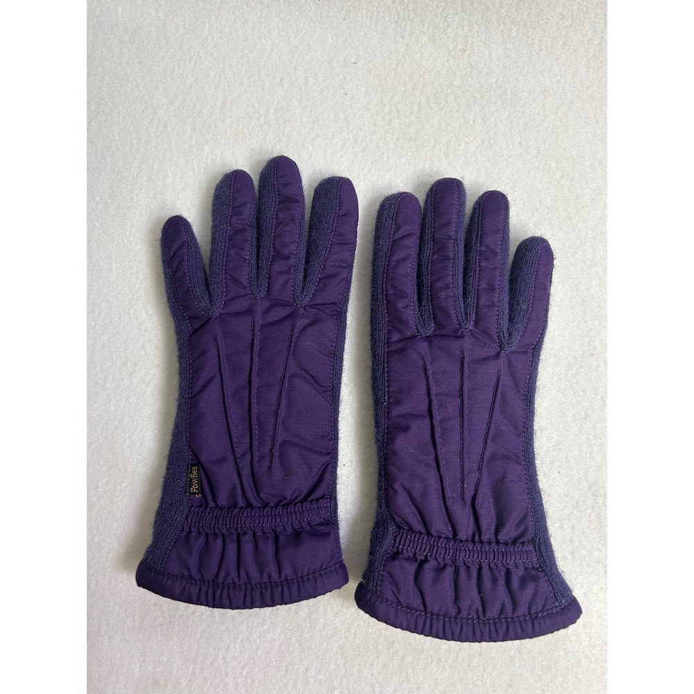 Winter Warmth Fownes Womens One Size Purple Thinsulate Insulated Quilted Gloves